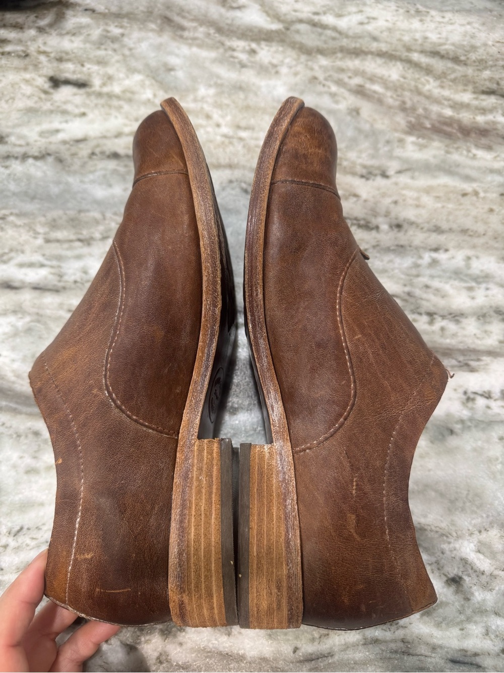 Kork -easy leather loafers shoes brown - Picture 8 of 12